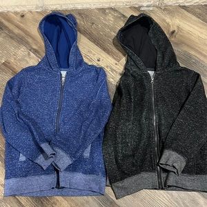 Boys Zip up hoodies. Size 6